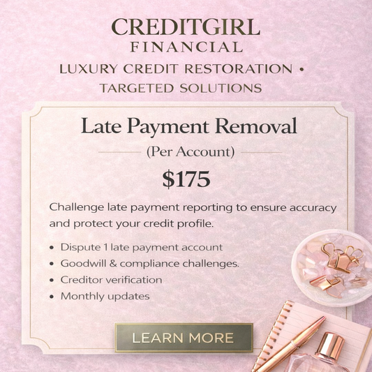 Late Payment Removal (Per Account)